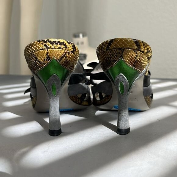 MiuMiu AW 2008 DragonflySlide Mules Heels - Picture 5 of 12